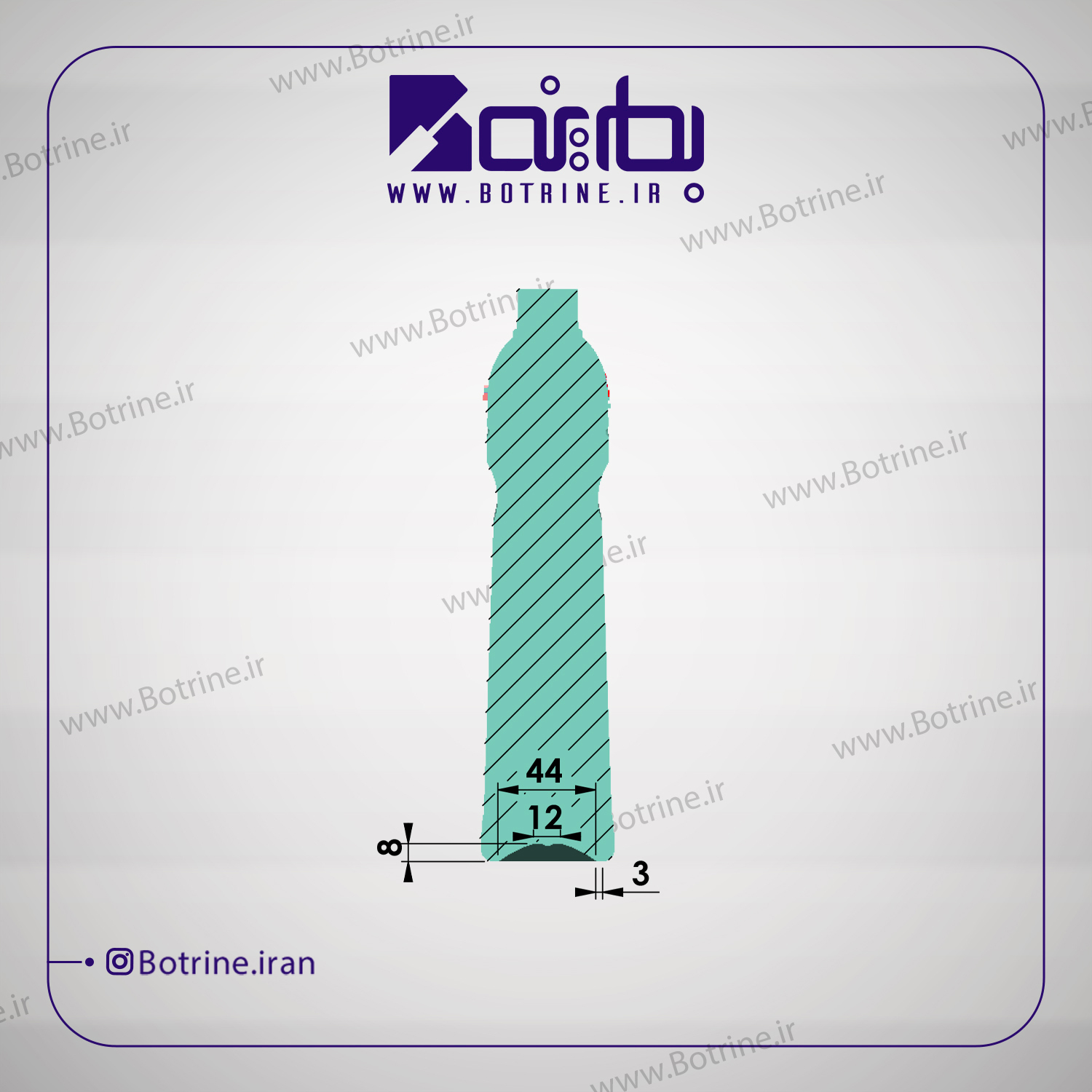 قالب بطری 880 سی سی دهانه 27