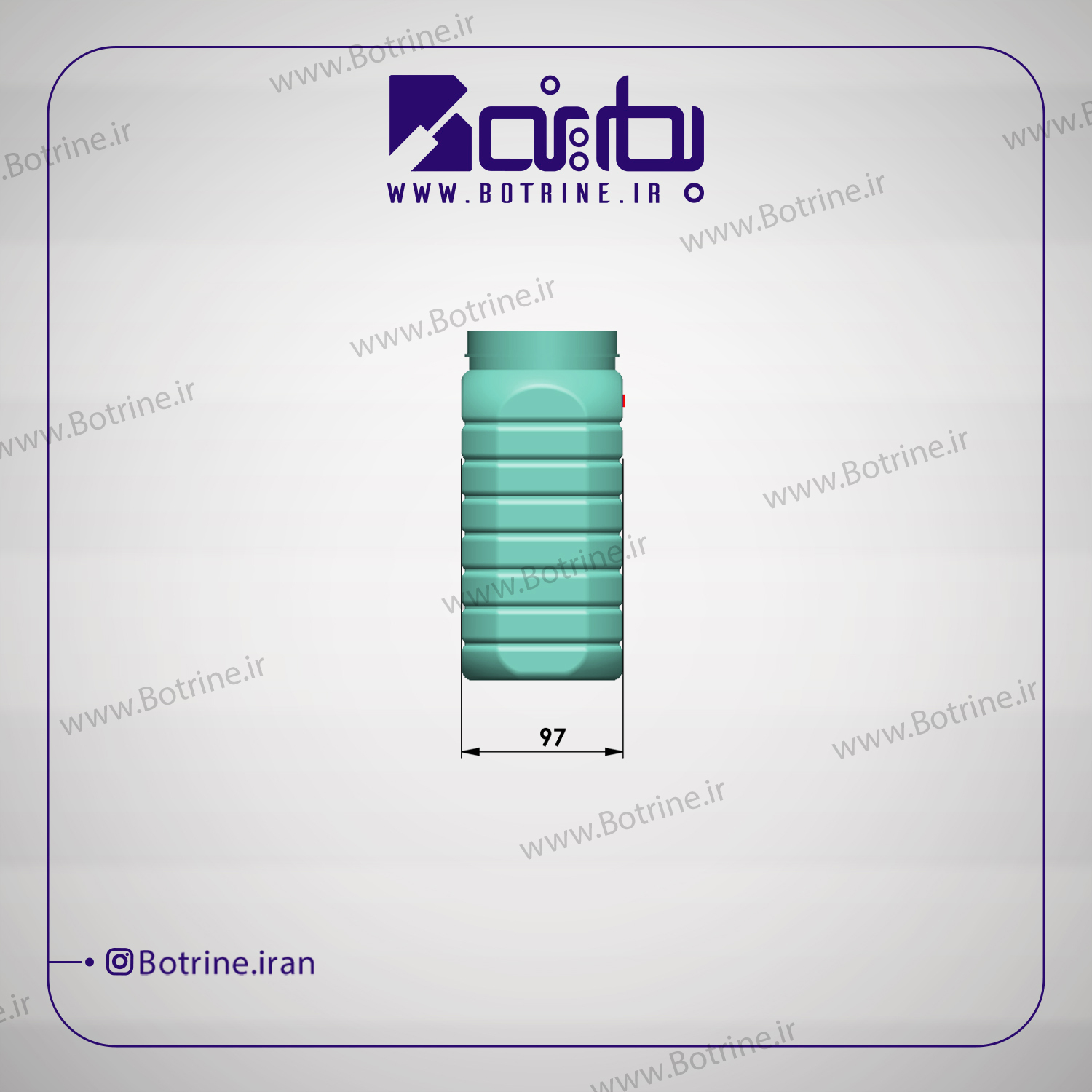 قالب بطری جار 1700 سیسی دهانه 90