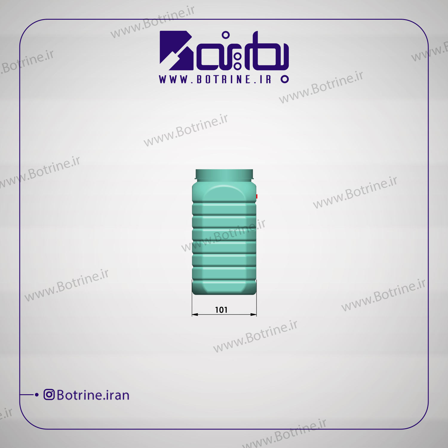 بطری جار 1600 سی سی دهانه 90