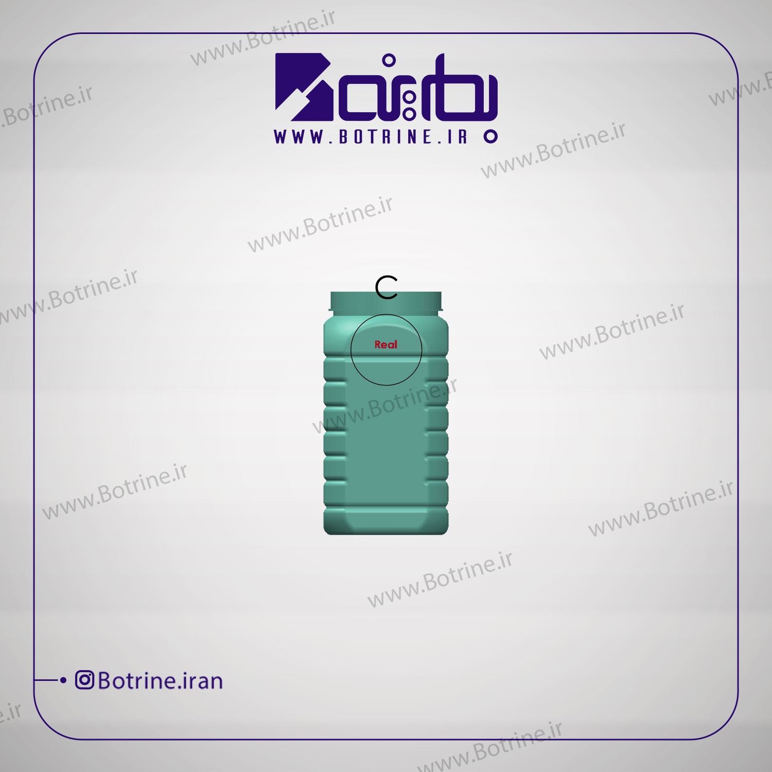 بطری جار 1600 سی سی دهانه 90